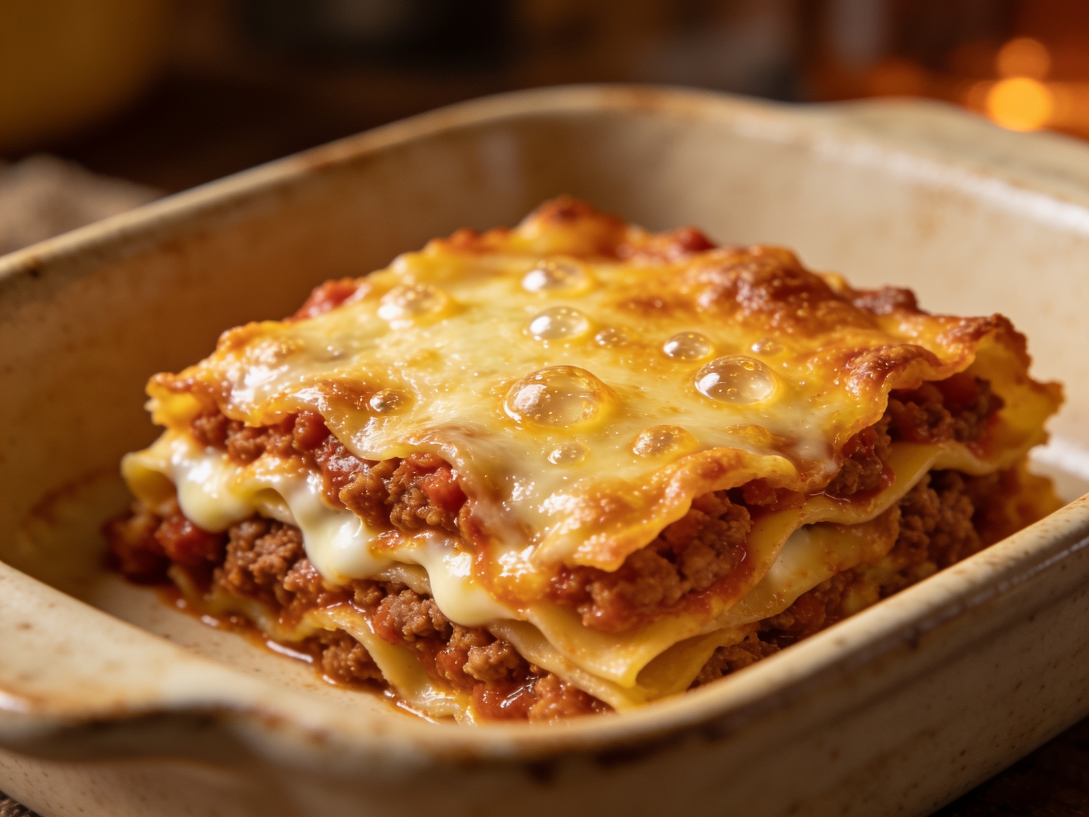 Lasagna – italienische Spezialität im Food-Foto