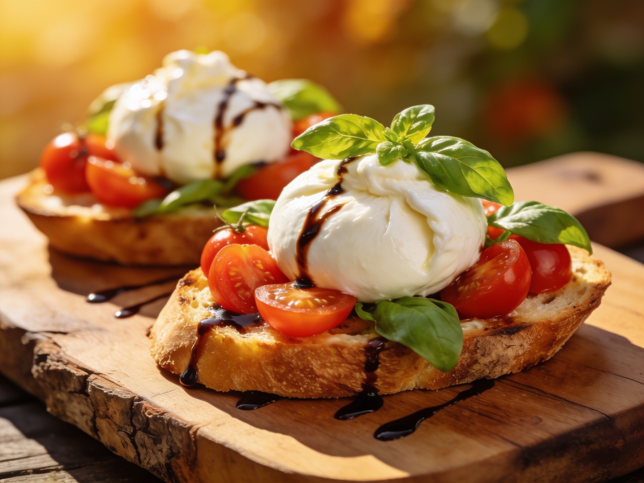 Burrata-Bruschetta mit Tomaten – Rezept aus Apulien